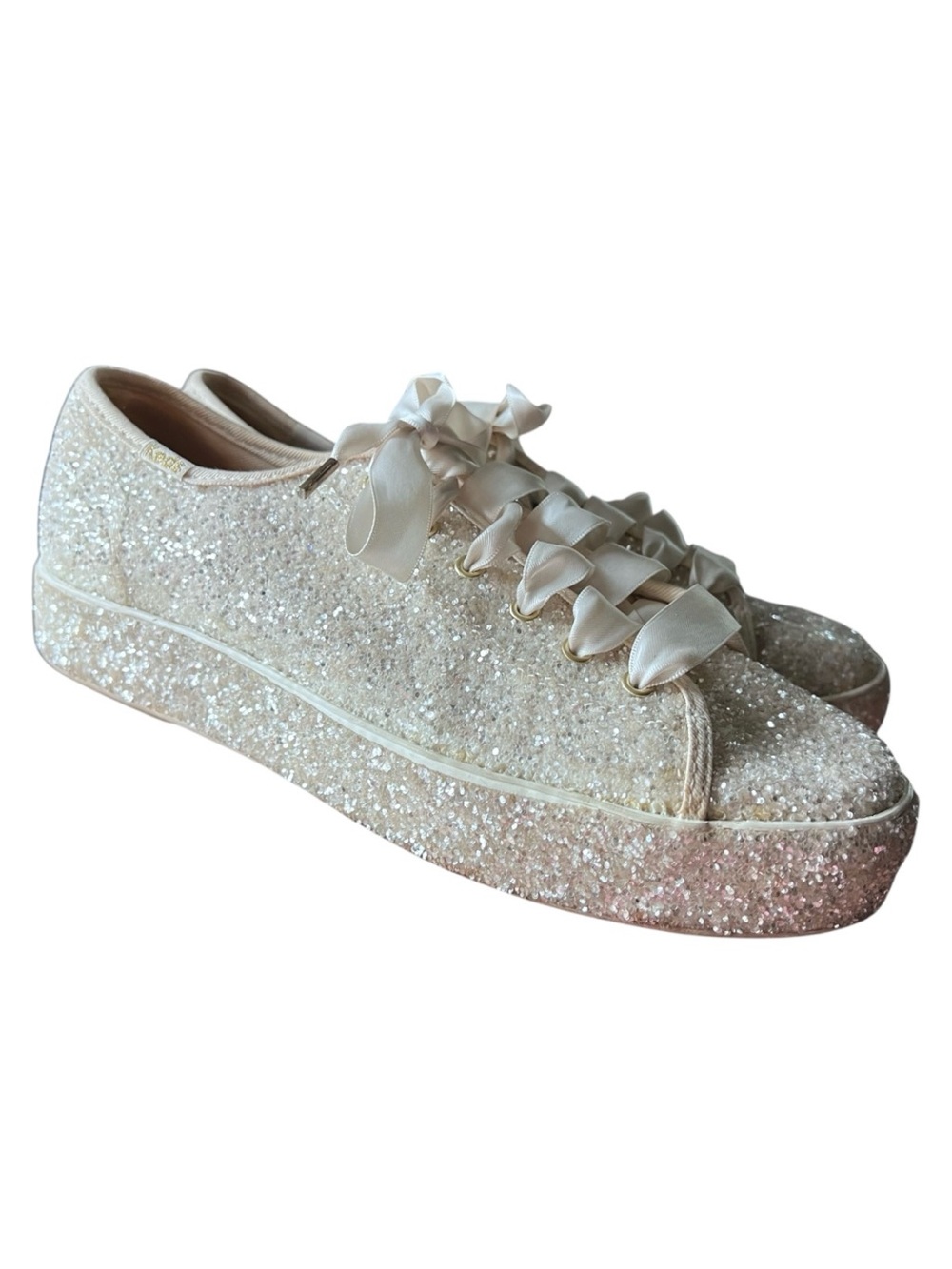 Keds x Kate Spade New Work triple kick all over glitter sneakers Size 7.5